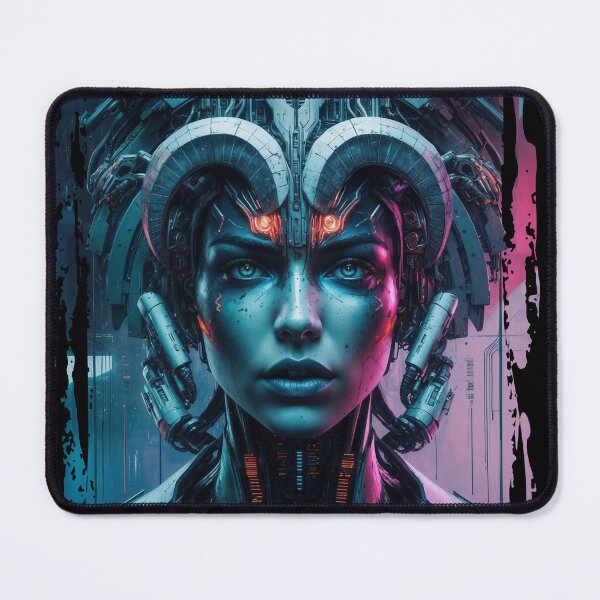Item preview, Zodiac sign Aries in cyberpunk era Future designed and sold by ArtisticPen-art.