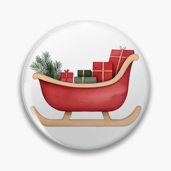 Item preview, Red Christmas Sleigh Filled with Gifts designed and sold by WPCreator.