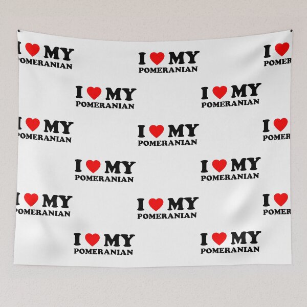Item preview, I Love My Pomeranian Heart Dog Gift designed and sold by Guarddogdrive.