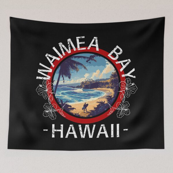 Item preview, Waimea Bay - Hawaii (with White Lettering) designed and sold by VelvetRoom.