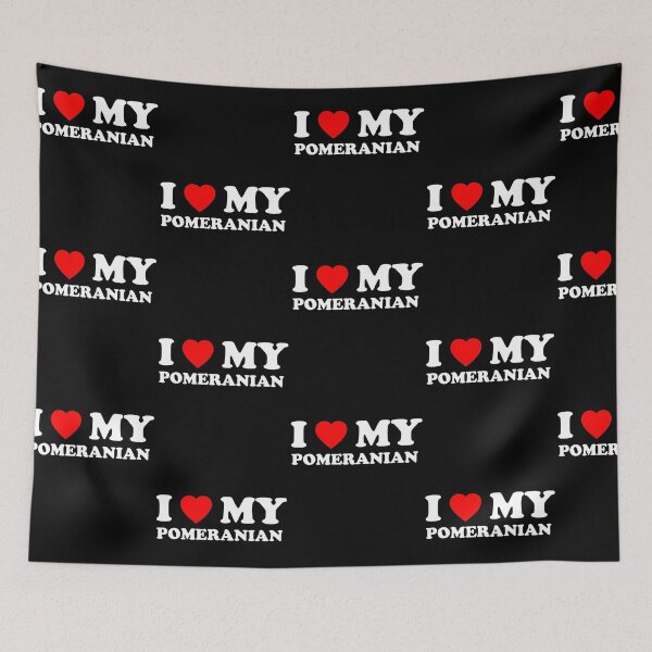 Item preview, I Love My Pomeranian Heart Dog Gift designed and sold by Guarddogdrive.