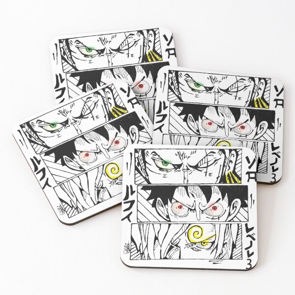 Aperçu de l'œuvre Trio de monstres animés Luffy Zoro Sanji créée et vendue par TheMerchCompeny.