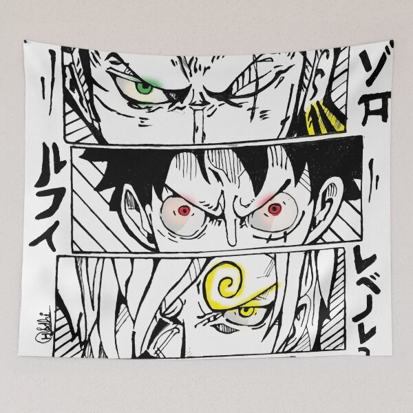 Item preview, Anime Luffy Zoro Sanji monster trio  designed and sold by TheMerchCompeny.