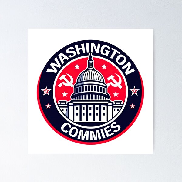Aperçu de l'œuvre Les communistes de Washington Trump 1 créée et vendue par Retr0Tshirts.