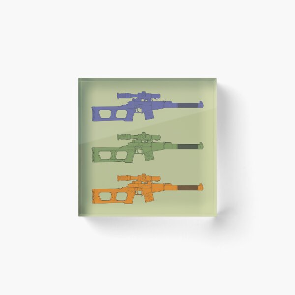 Item preview, Stylized VSS Vintorez in Bold Colors designed and sold by FAawRay.