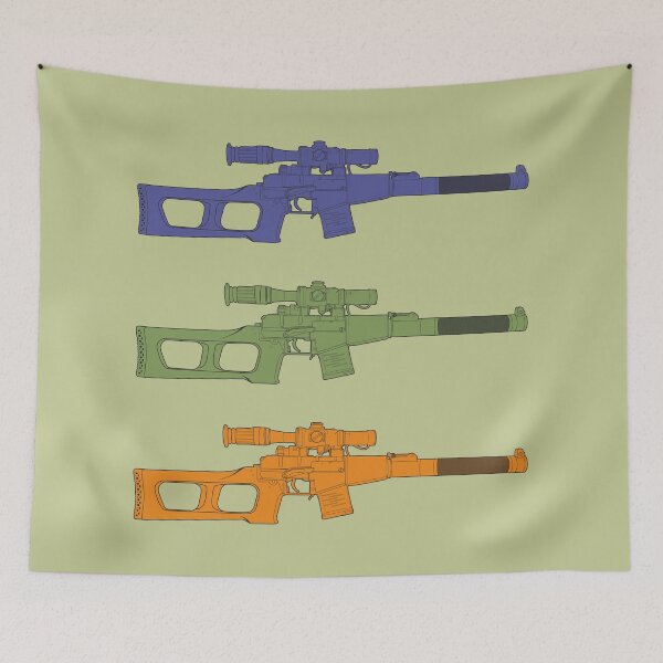 Item preview, Stylized VSS Vintorez in Bold Colors designed and sold by FAawRay.