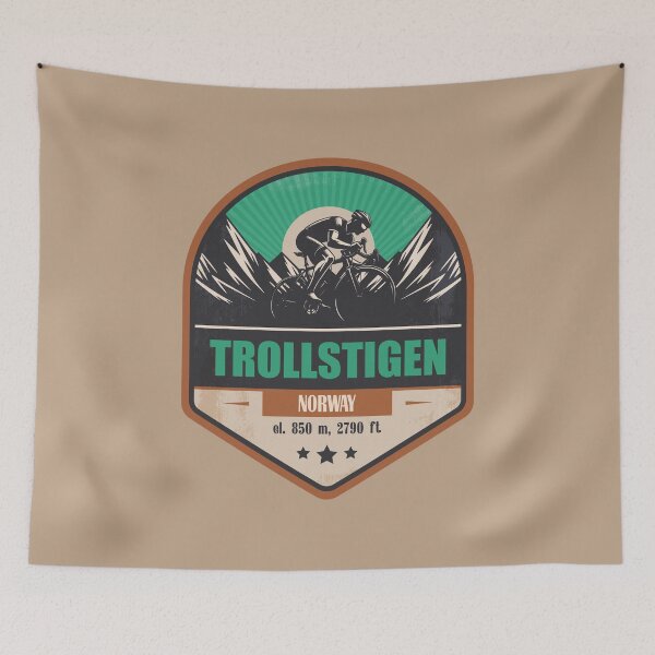 Item preview, Trollstigen Norway Cycling Mountain Design designed and sold by CynthiaGraphics.