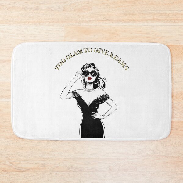 Item preview, Too Glam To Give a Damn – Sassy and Stylish Design designed and sold by UrbanPopDesigns.