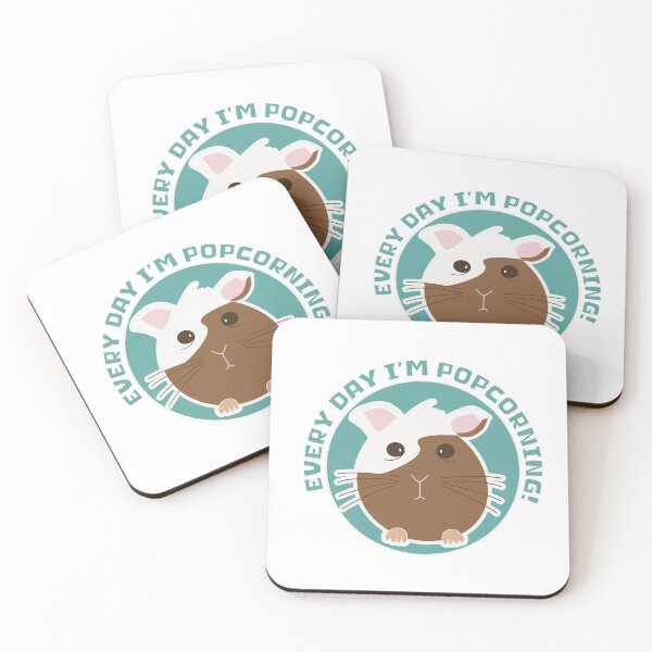 Item preview, Every day I'm Popcorning! cute guinea pig art designed and sold by 137Lanternes.