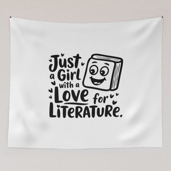 Item preview, Just a Girl with a Love for Literature , funny gift , books lovers ,  designed and sold by masteryStore.