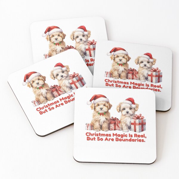 Item preview, Christmas Magic Is Real, But So Are Boundaries ( funny/ dog) designed and sold by WithAngela.
