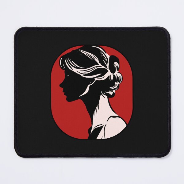 Item preview, cute portrait of a girl profile with beautiful hair designed and sold by Jessystile.