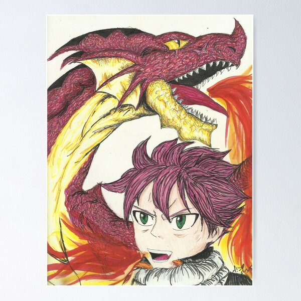 Natsu Dragon Fire posters & prints by Inspireerida Art