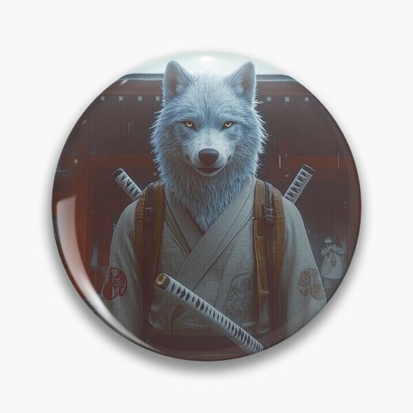 Item preview, Samurai Wolf in Winter designed and sold by landletsy.