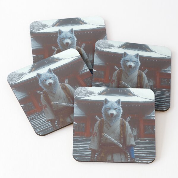 Item preview, Samurai Wolf in Winter designed and sold by landletsy.