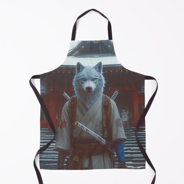 Item preview, Samurai Wolf in Winter designed and sold by landletsy.