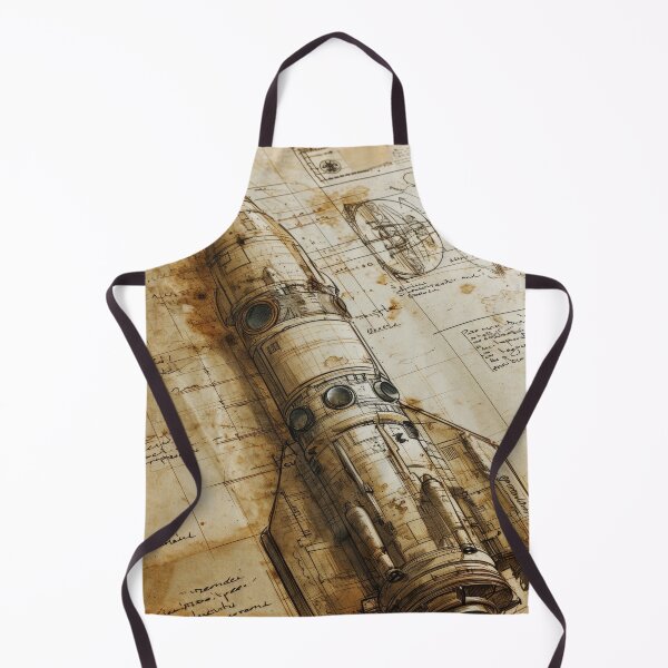 Item preview, Retro-futuristic technical drawings of steampunk space rockets designed and sold by Piotrek0001.