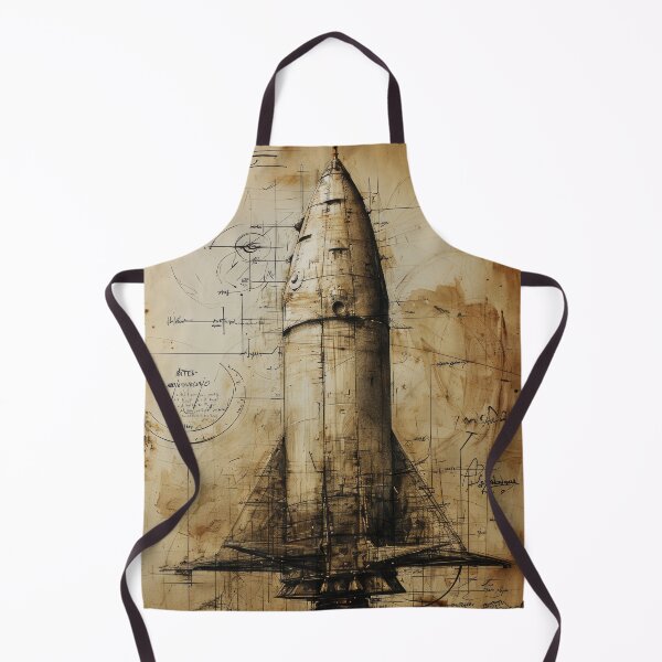 Item preview, Retro-futuristic technical drawings of steampunk space rockets designed and sold by Piotrek0001.