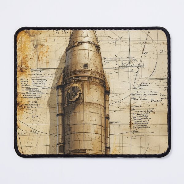 Item preview, Retro-futuristic technical drawings of steampunk space rockets designed and sold by Piotrek0001.