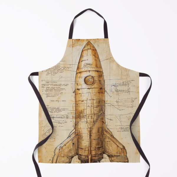 Item preview, Retro-futuristic technical drawings of steampunk space rockets designed and sold by Piotrek0001.