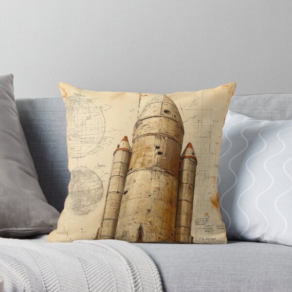 Item preview, Retro-futuristic technical drawings of steampunk space rockets designed and sold by Piotrek0001.