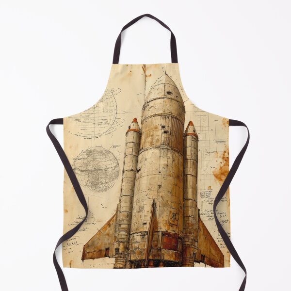 Item preview, Retro-futuristic technical drawings of steampunk space rockets designed and sold by Piotrek0001.