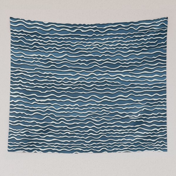 Item preview, Gentle Water Ripple Pattern in Blue designed and sold by Have Mercy.
