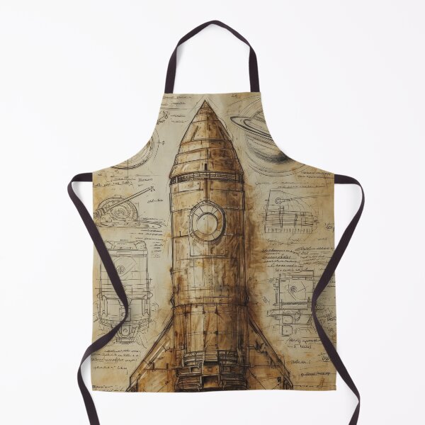 Item preview, Retro-futuristic technical drawings of steampunk space rockets designed and sold by Piotrek0001.