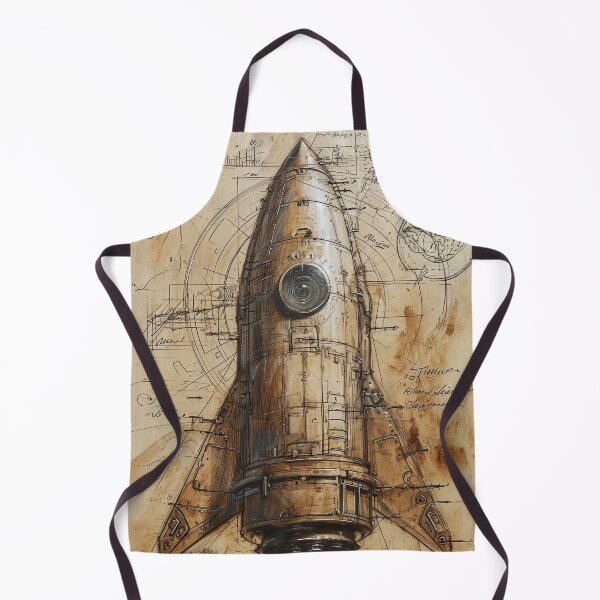 Item preview, Retro-futuristic technical drawings of steampunk space rockets designed and sold by Piotrek0001.