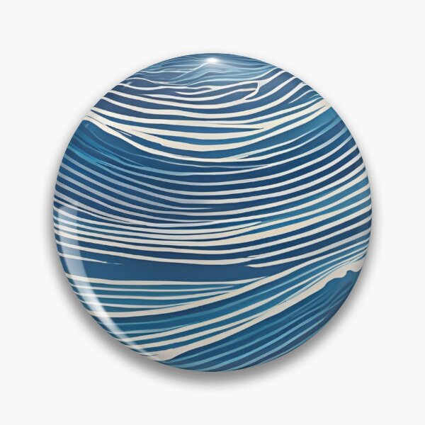 Item preview, Serene Ocean Wave Blue Pattern designed and sold by Have Mercy.