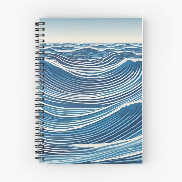 Item preview, Serene Ocean Wave Blue Pattern designed and sold by Have Mercy.