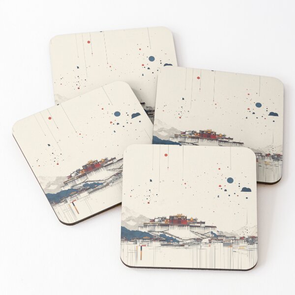 Item preview, Abstract Potala Palace in the Mountains designed and sold by landletsy.