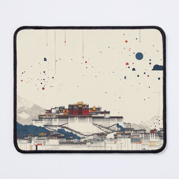 Item preview, Abstract Potala Palace in the Mountains designed and sold by landletsy.
