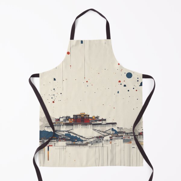 Item preview, Abstract Potala Palace in the Mountains designed and sold by landletsy.
