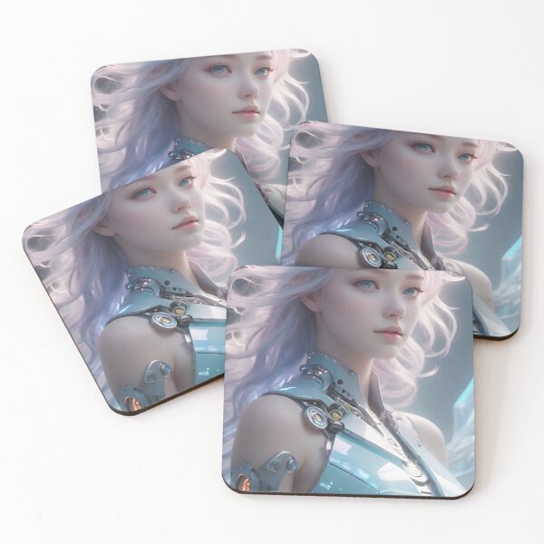 Item preview, Futuristic Female Android designed and sold by masabo.