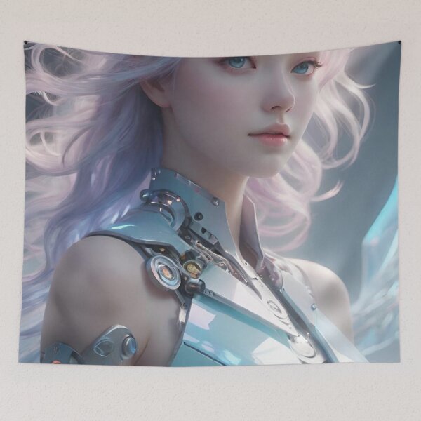 Item preview, Futuristic Female Android designed and sold by masabo.