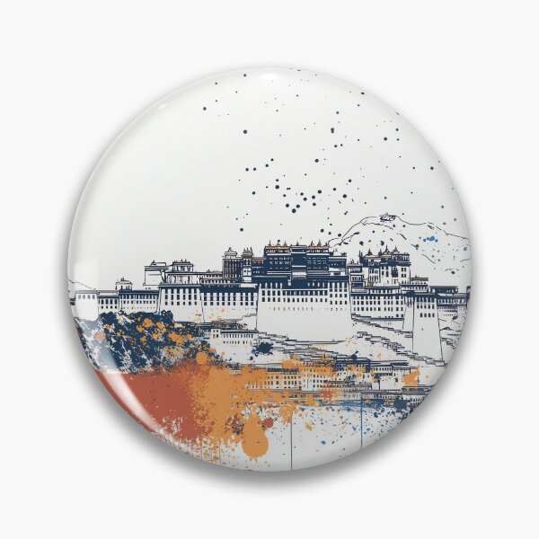 Item preview, Modern Watercolour Potala Palace designed and sold by landletsy.