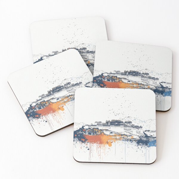 Item preview, Modern Watercolour Potala Palace designed and sold by landletsy.