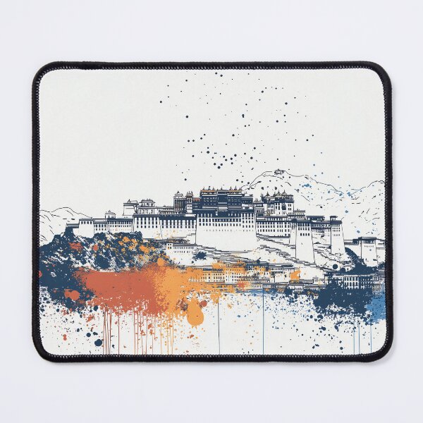Item preview, Modern Watercolour Potala Palace designed and sold by landletsy.