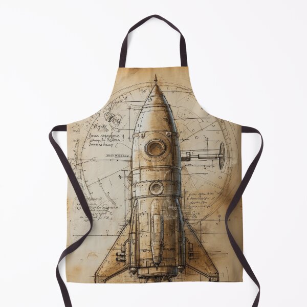 Item preview, Retro-futuristic technical drawings of steampunk space rockets designed and sold by Piotrek0001.
