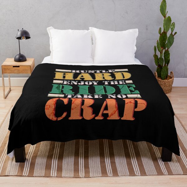 Item preview, Hustle Hard, Enjoy the Ride, Take No Crap – Bold Motivational Design designed and sold by OwlWorks.
