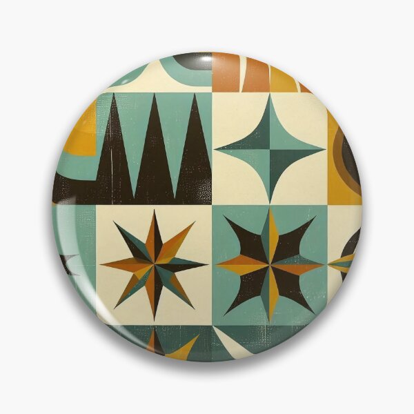 Item preview, Retro Geometric Pattern Art designed and sold by JavisSRDesign.