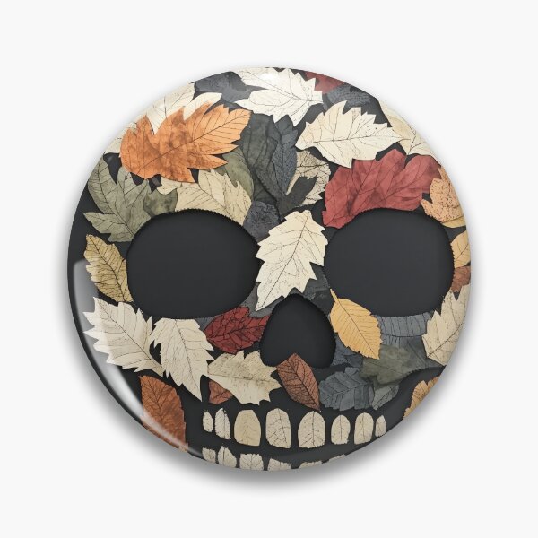 Item preview, Leafy Skull of Autumn designed and sold by landletsy.