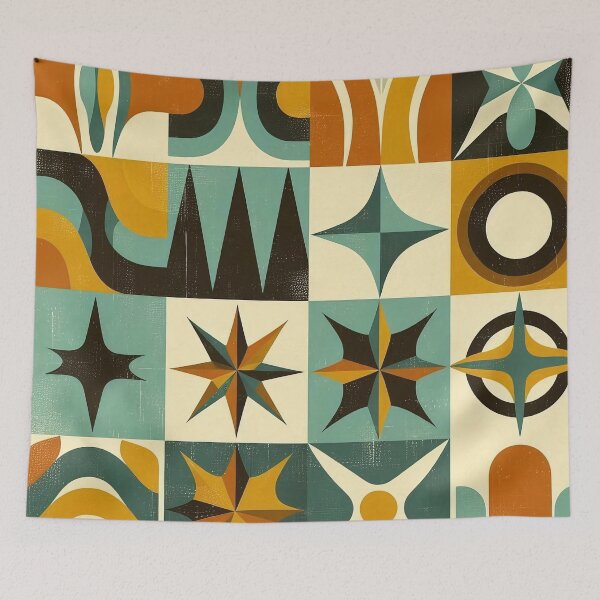 Item preview, Retro Geometric Pattern Art designed and sold by JavisSRDesign.