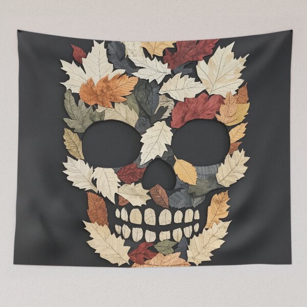 Item preview, Leafy Skull of Autumn designed and sold by landletsy.