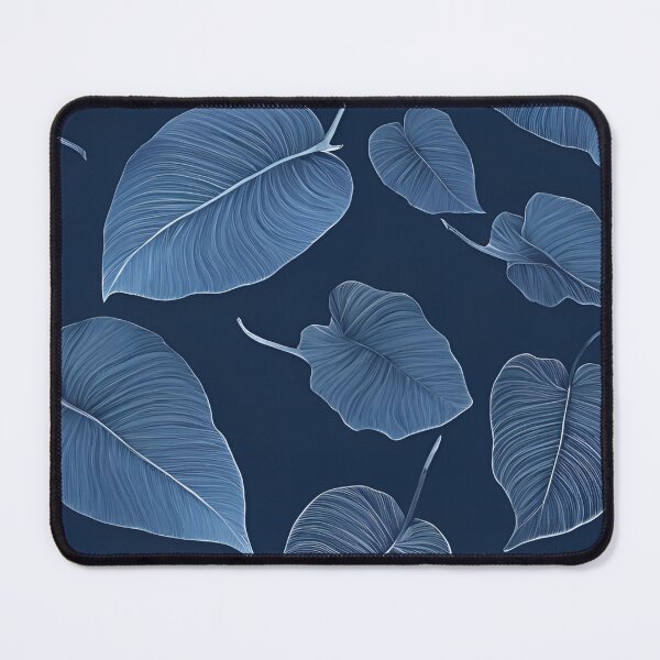 Item preview, Blue Tropical Leaf Pattern designed and sold by Have Mercy.