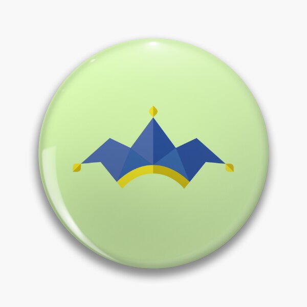 Item preview, Blue poligonal jester with golden bells designed and sold by shennix.