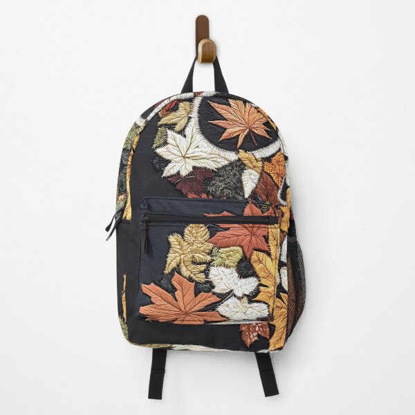 Item preview, Embroidered Autumn Leaf Skull designed and sold by landletsy.