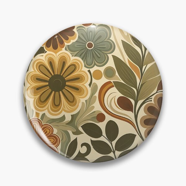 Item preview, Retro Floral Pattern Design designed and sold by JavisSRDesign.