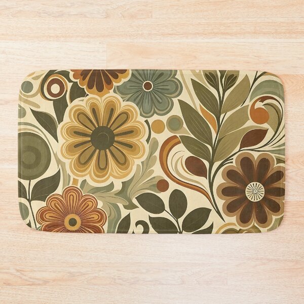 Item preview, Retro Floral Pattern Design designed and sold by JavisSRDesign.